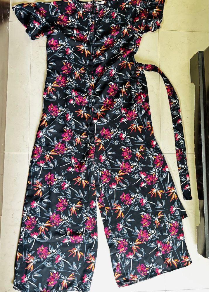 AND Floral Print Jumpsuit