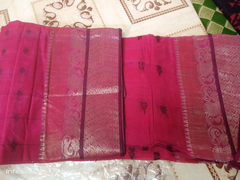 Bengali Cotton Zari Work saree