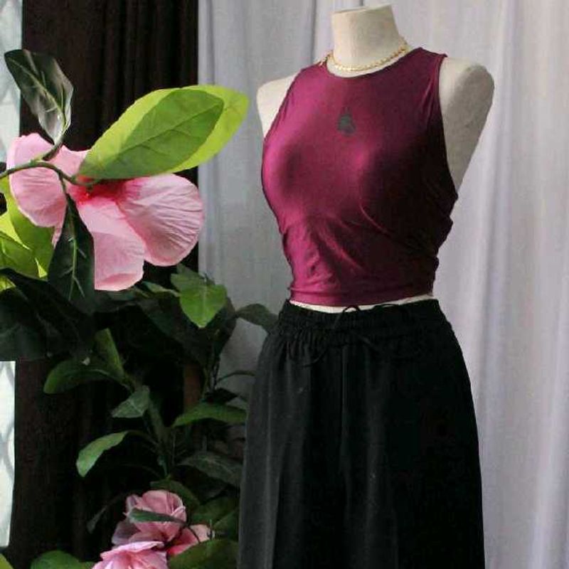 Nike Burgundy Sleeveless Top