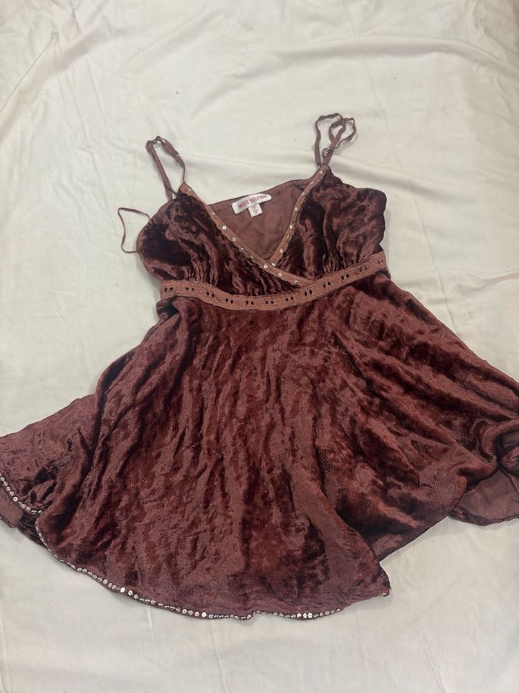 Velvet Brown Cami Top