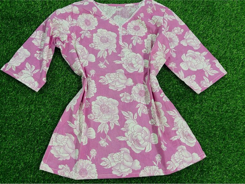Medium Size Cotton Short Kurti Unused Brand New