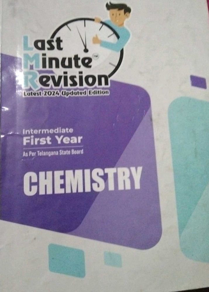 Last Minute Revision Chemistry - Intermediate Firs