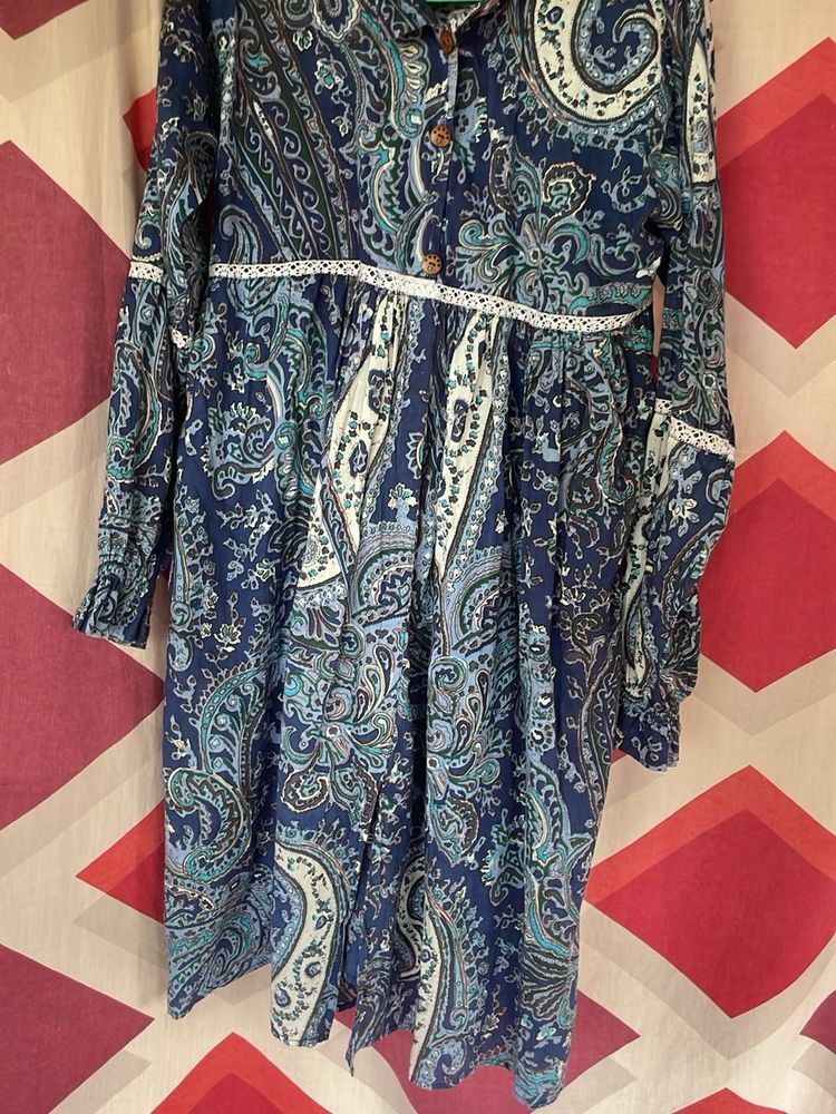 Paisley Print Dress