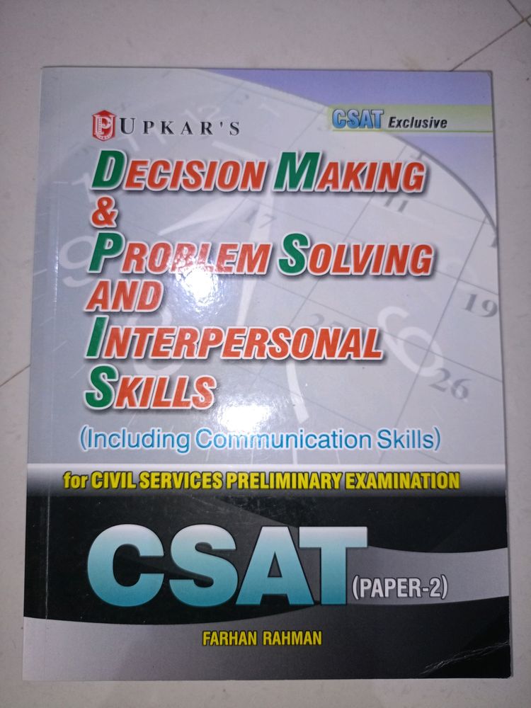 CSAT- Decision Making &amp; Problem Solving