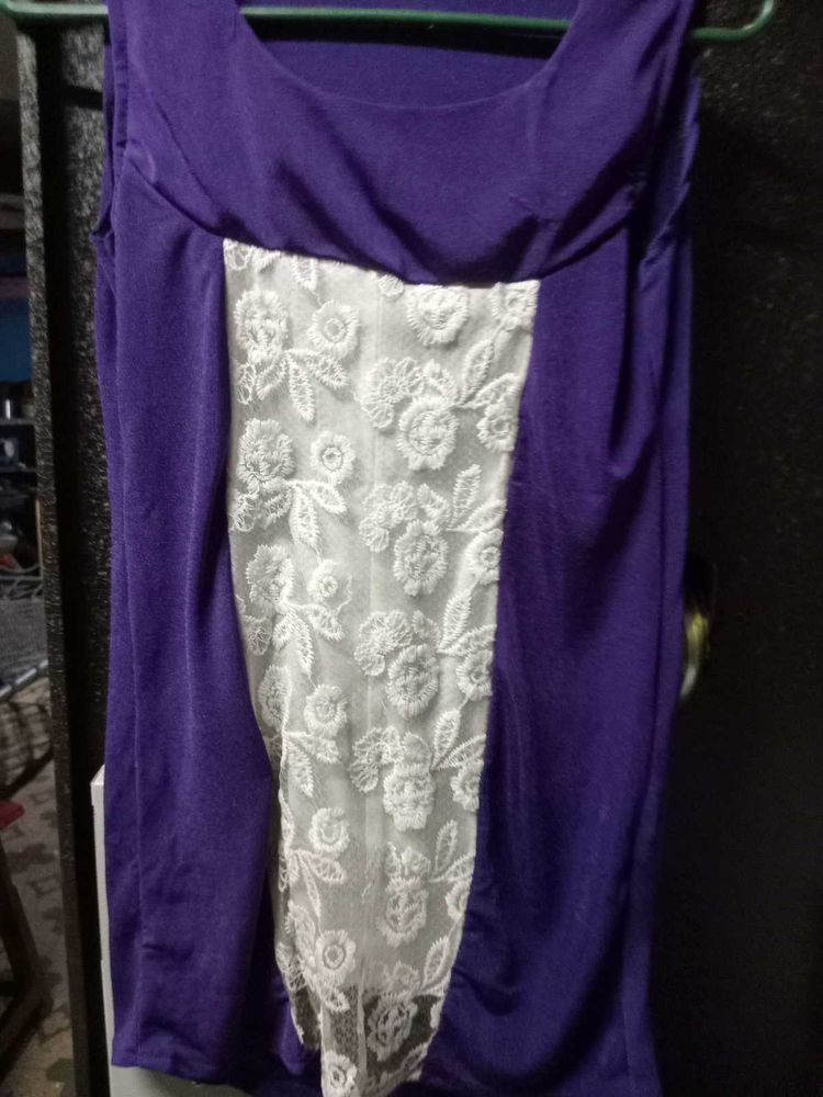 Purple Lace Top