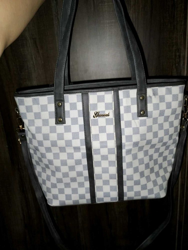 Checkered Tote Bag
