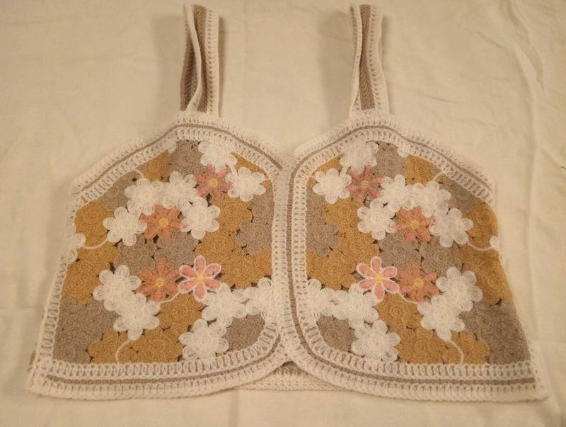 Crochet Floral Tank Top