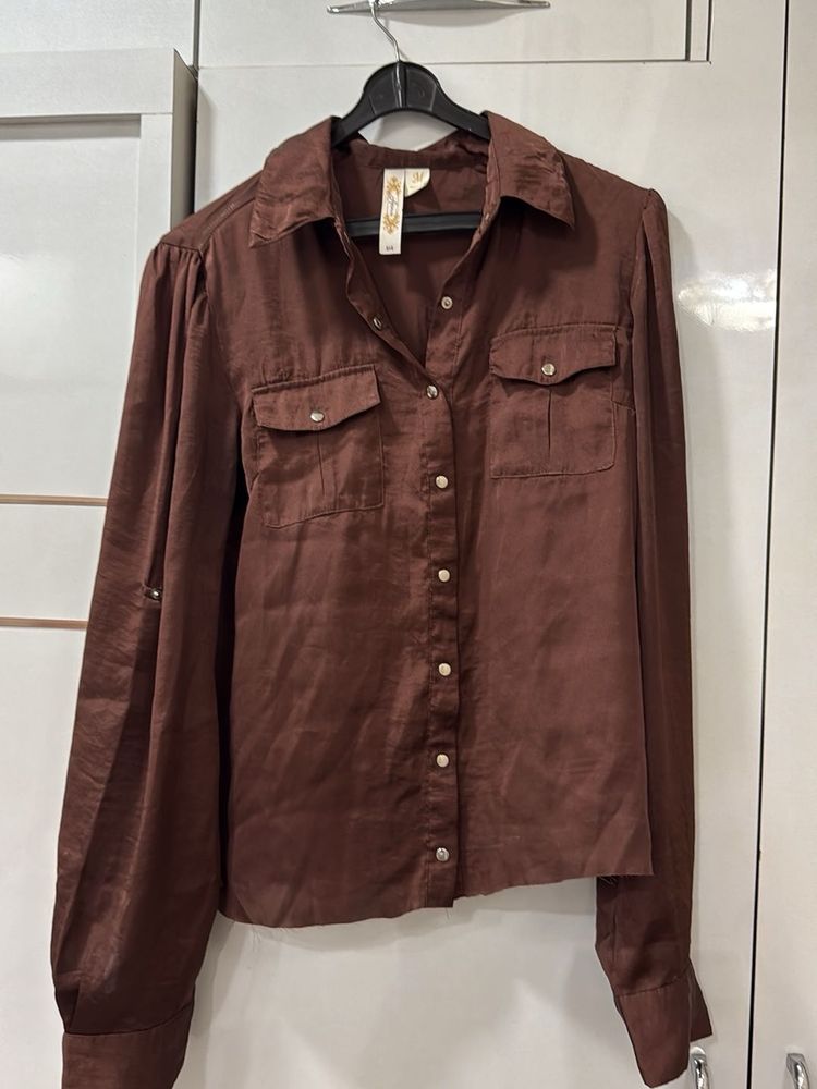 Brown Long Sleeve Shirt