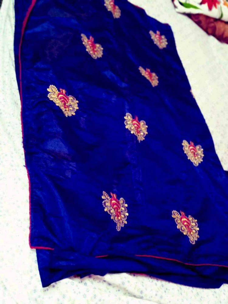 Elegant Embroidered  silk saree Blouse