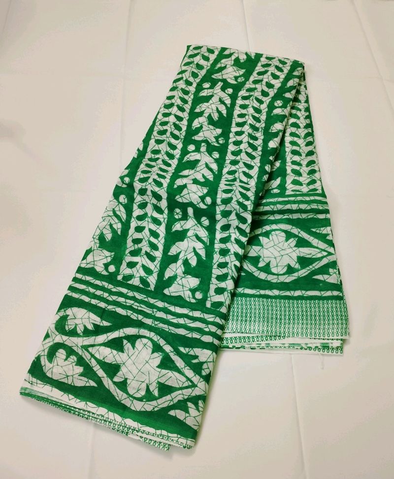 Cotton Mulmul Saree Without Blouse
