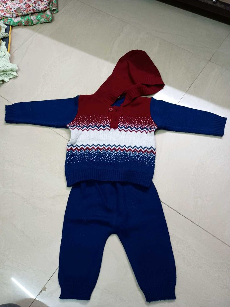 Baby Knit Sweater and Pants Set