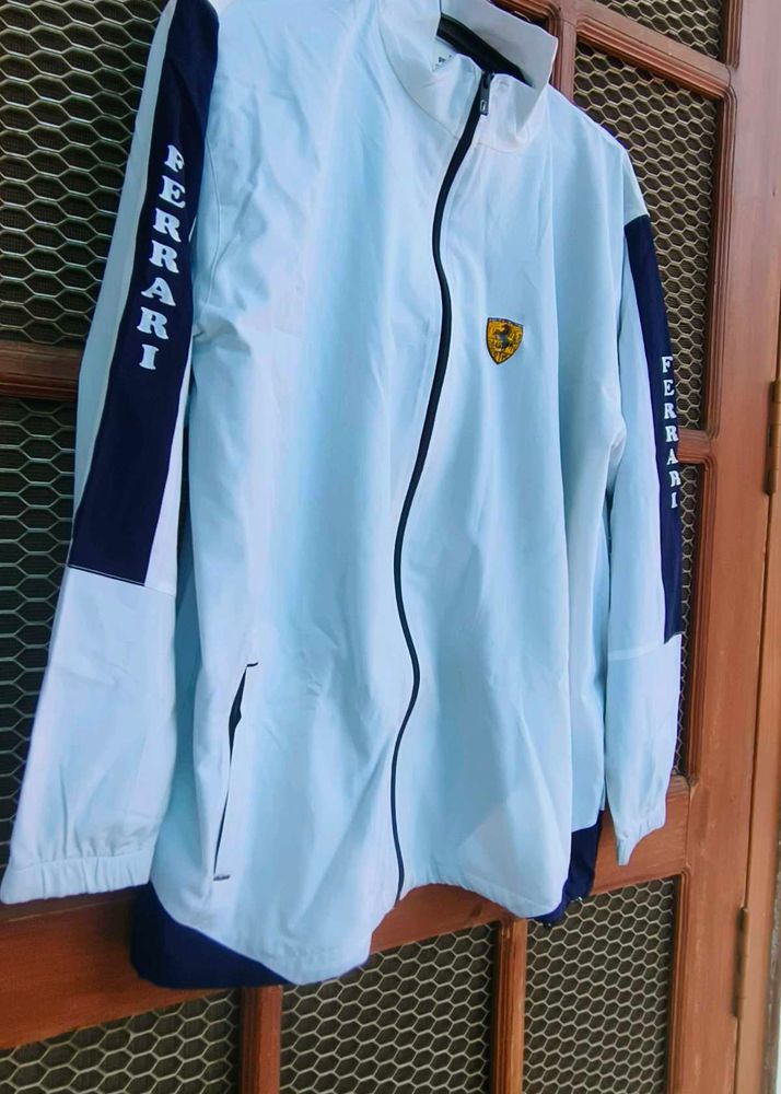 White And Blue Tracksuit