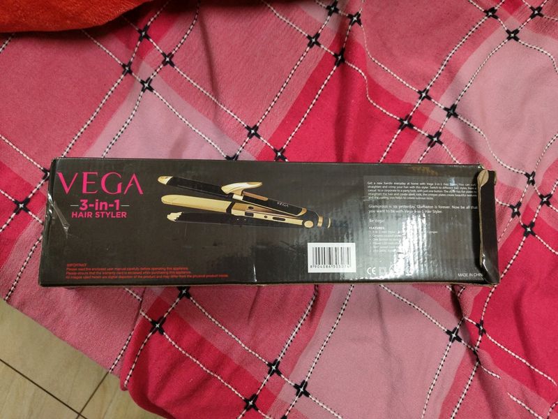 Vega 3 In 1 Hair Styler (Straightener Crimper Curl