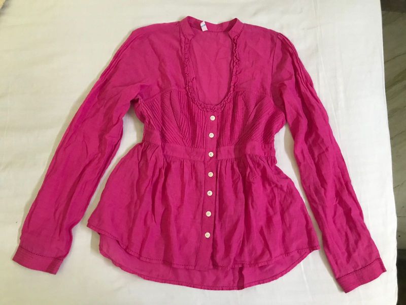 Hot pink Cool Cotton Top Bust 34