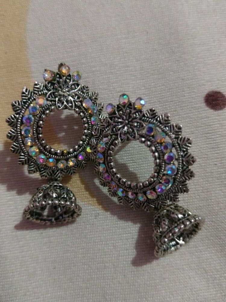 Oxidised Stylish Jhumkas