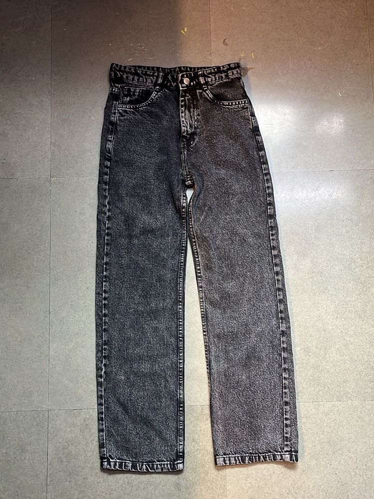 Straight Fit Charcoal Jeans