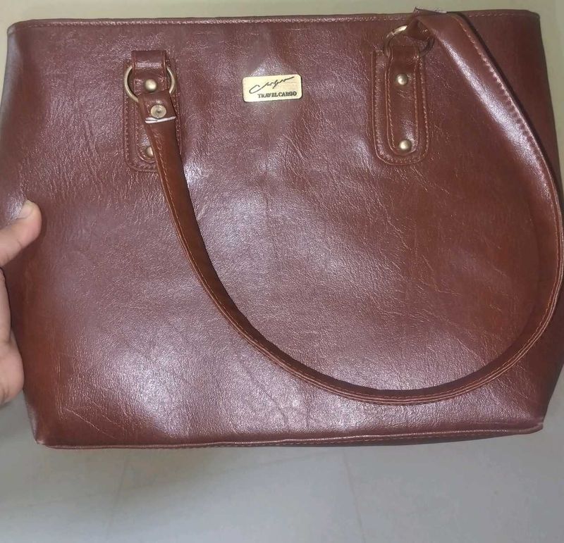 Brown Travel Cargo Tote Bag