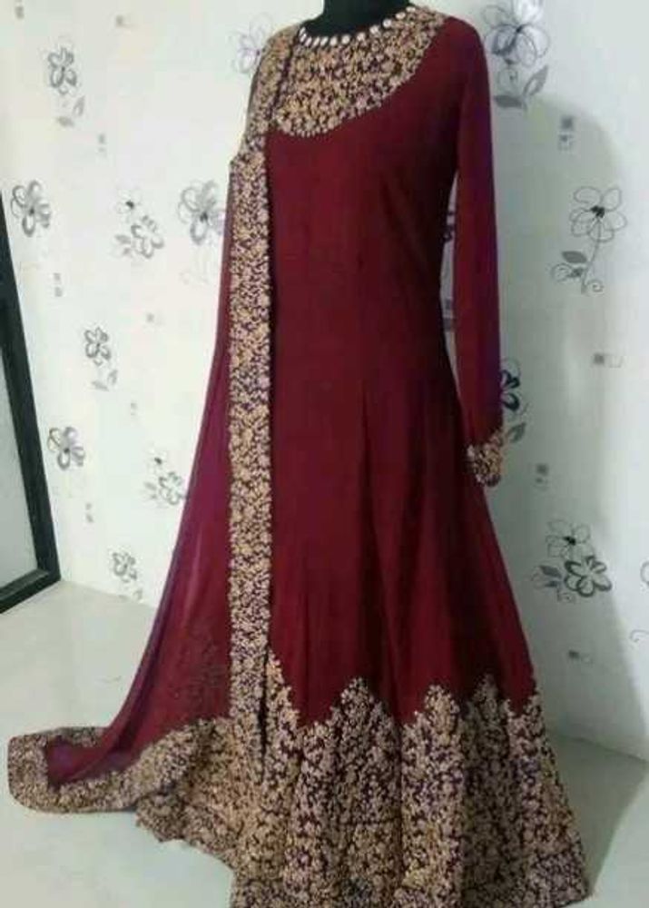 Super Hit Disgn Anarkali Gawon With Dupatta