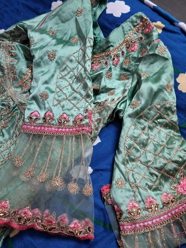 PAKISTANI SATIN DRESS