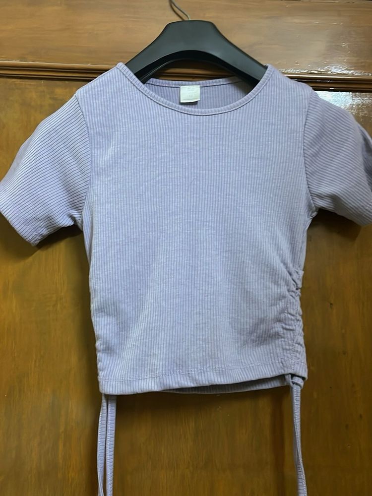 Purple Crop Top