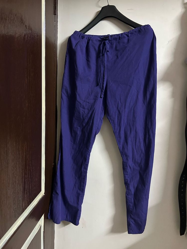 Purple Cotton Leggings