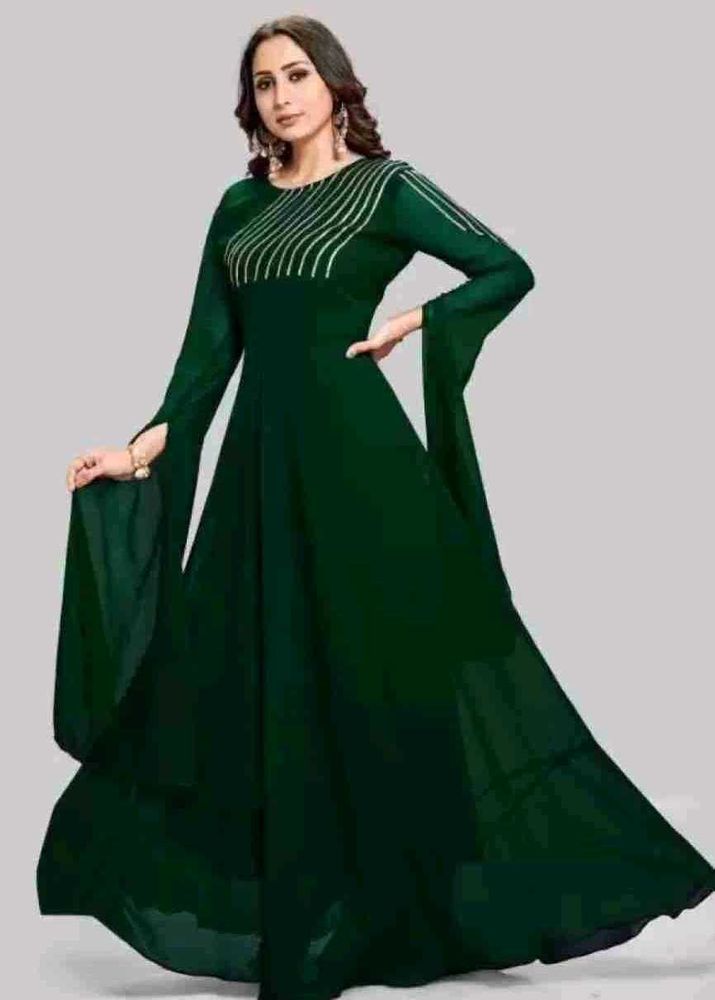 Elegant Green Ethnic Gown