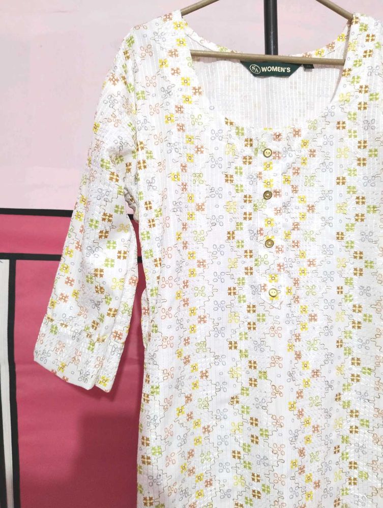 Floral Print Women&#39;s Kurti