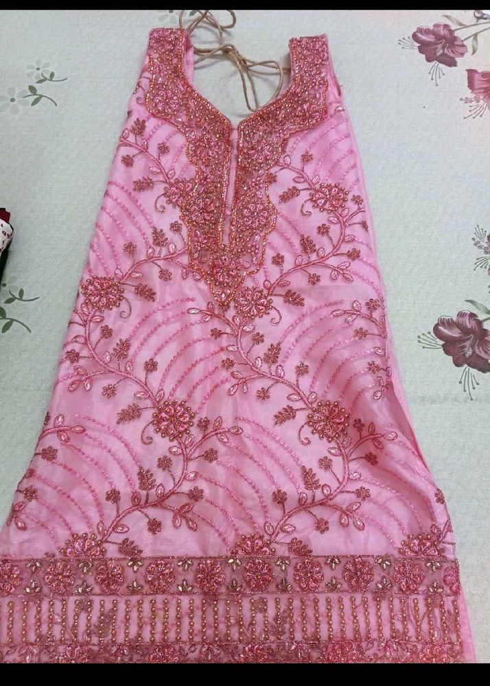 Pink Embroidered Salwar Kameez