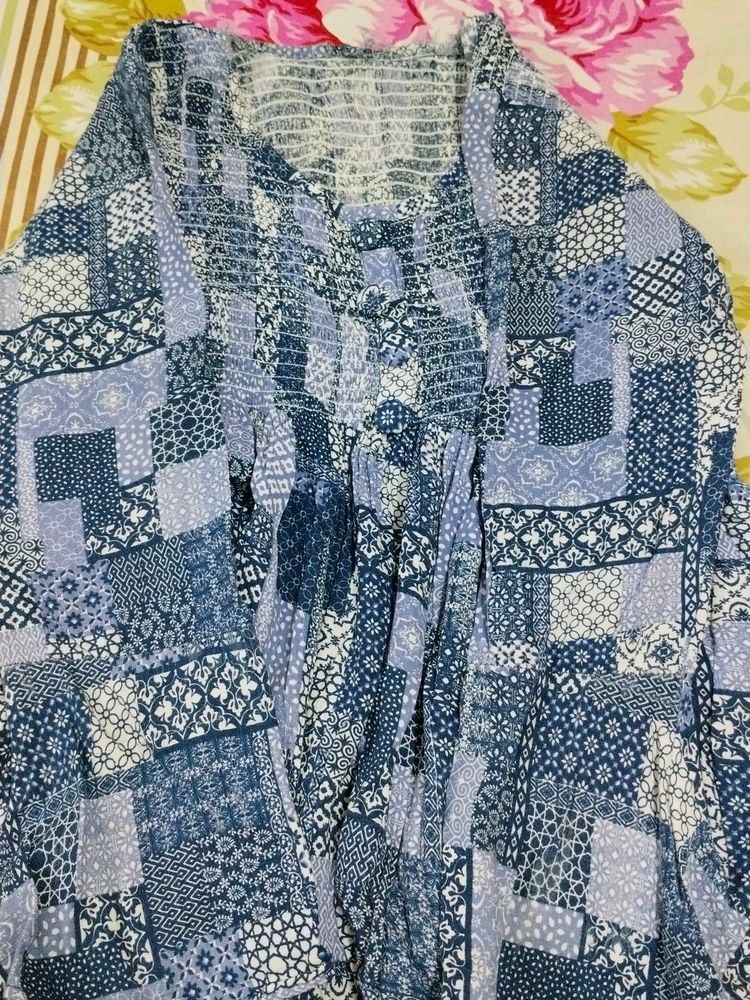 Blue Top ,Stretchable