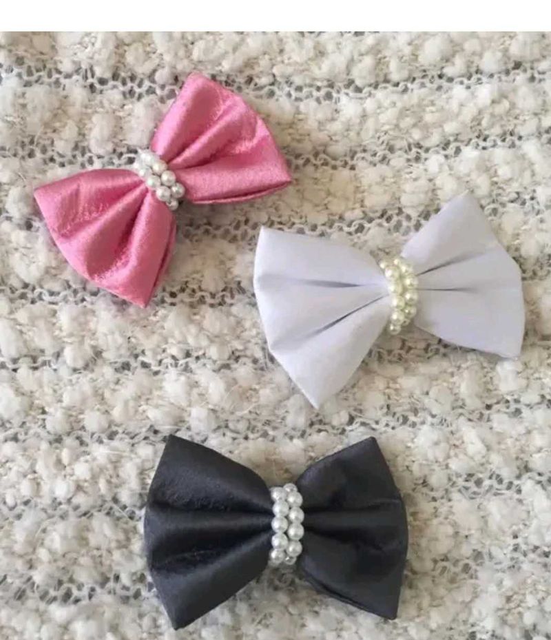 Cute Bow Hair Clips - Set of 3