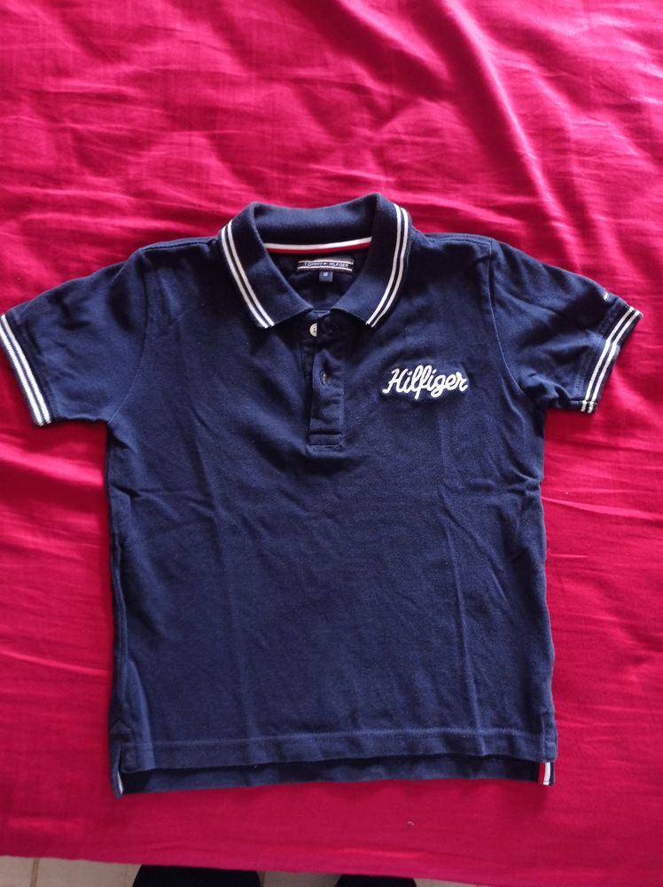 Tommy Hilfiger Navy Blue Collar Neck T- Shirt