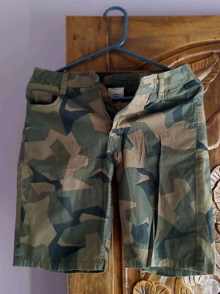 Camo Print Shorts