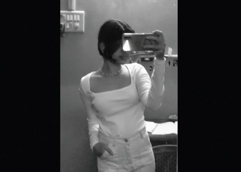 Deep Square Neck White Top