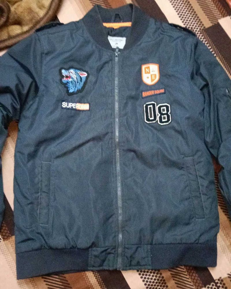 dark blue colour winter jacket