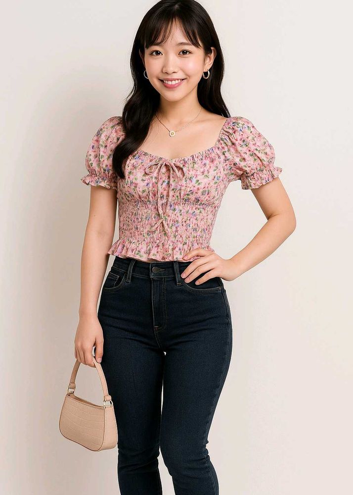 Cutesy Floral Top