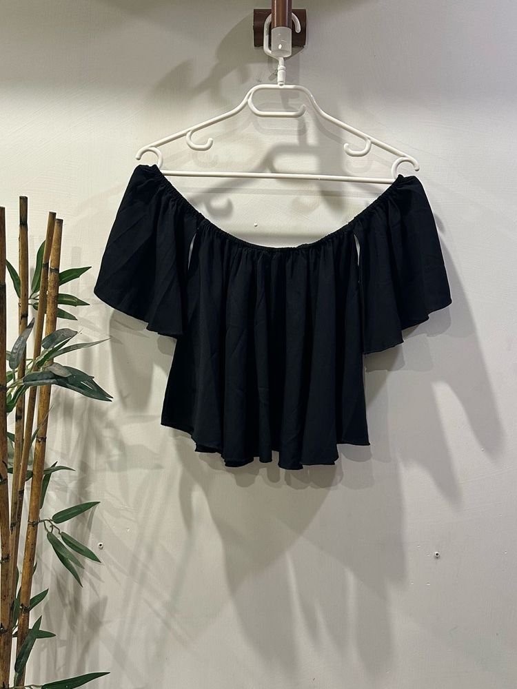 Black Off-Shoulder Top