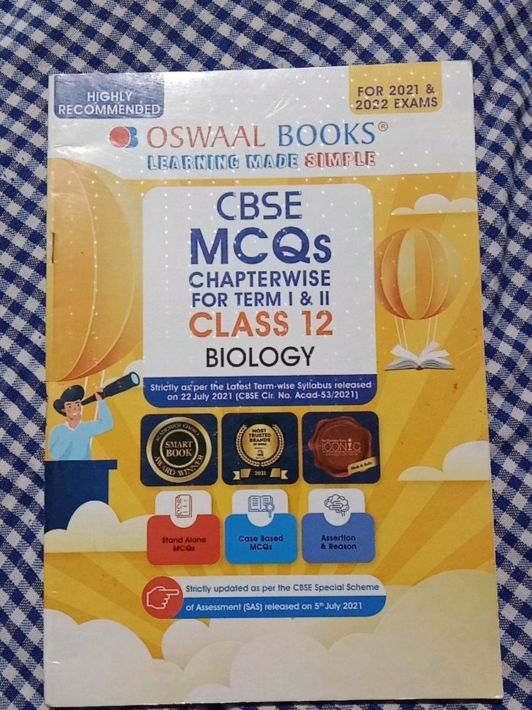 Oswaal CBSE MCQs Biology Class 12