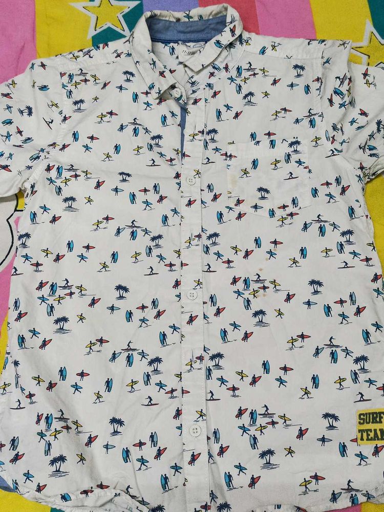 Boys Surf Print Shirt