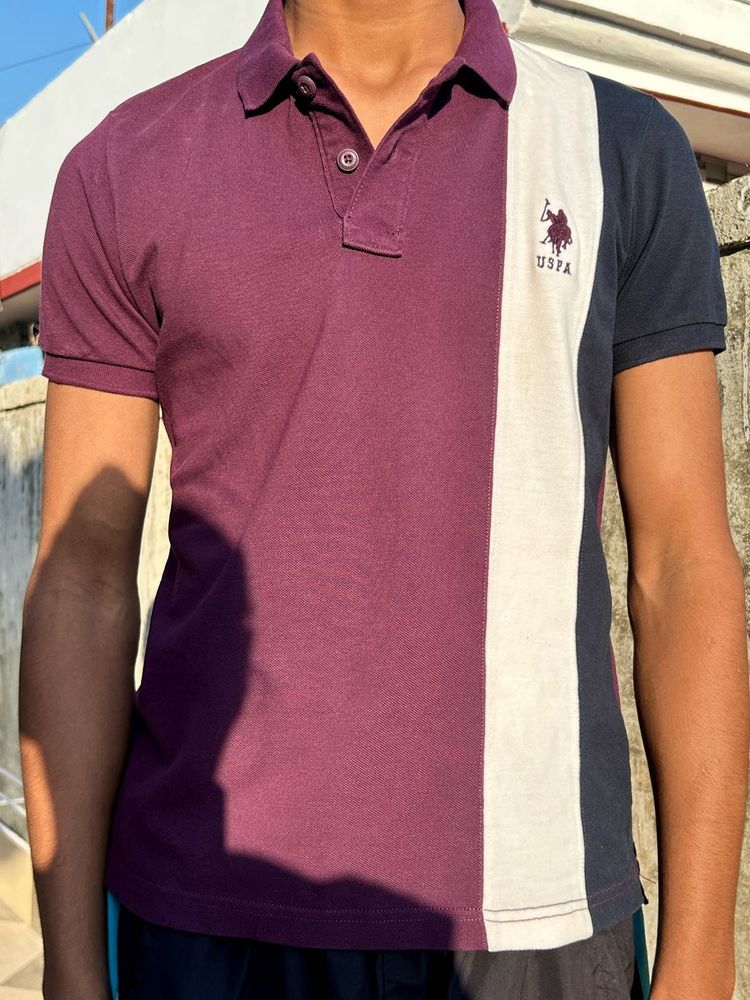 USPA Colorblock Polo Shirt