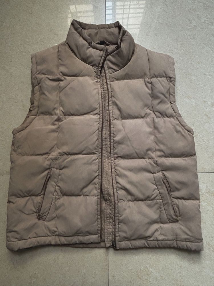 Tan Puffer Vest