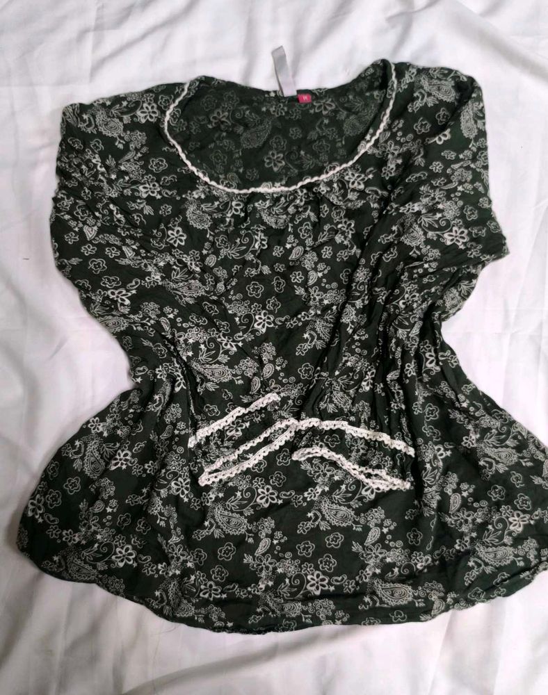 Floral Print Long Sleeve Top