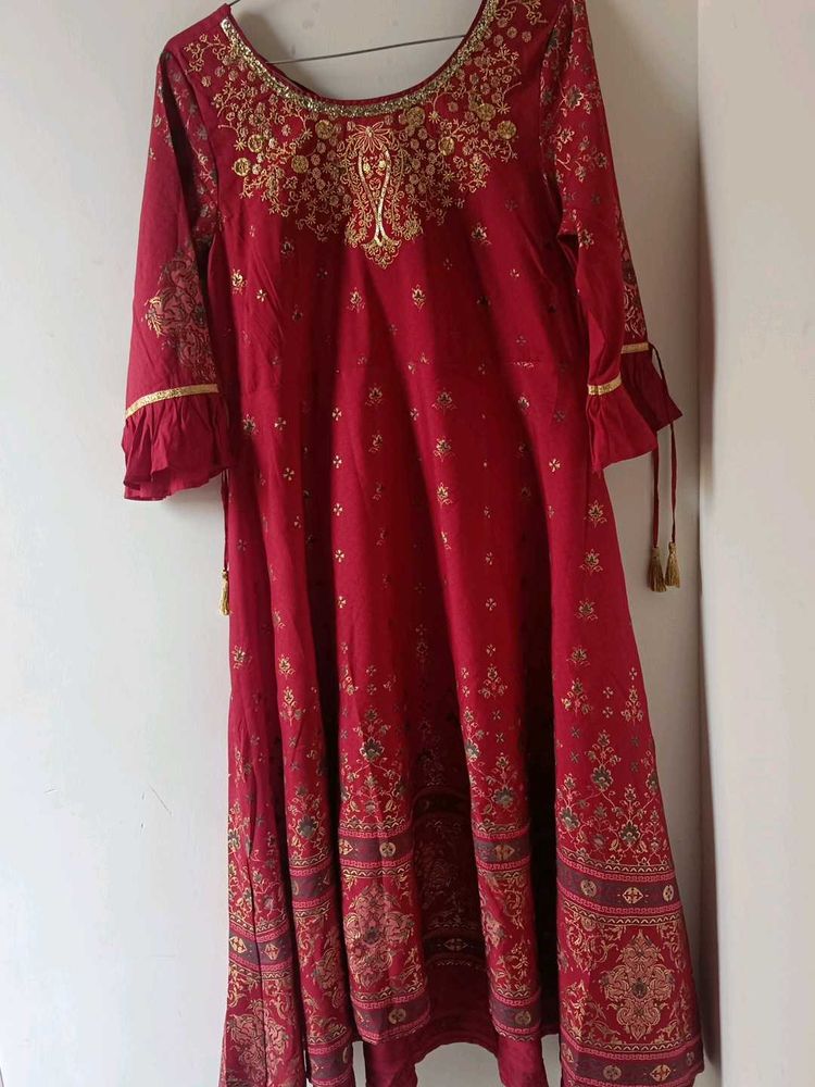Elegant Maroon Kurta