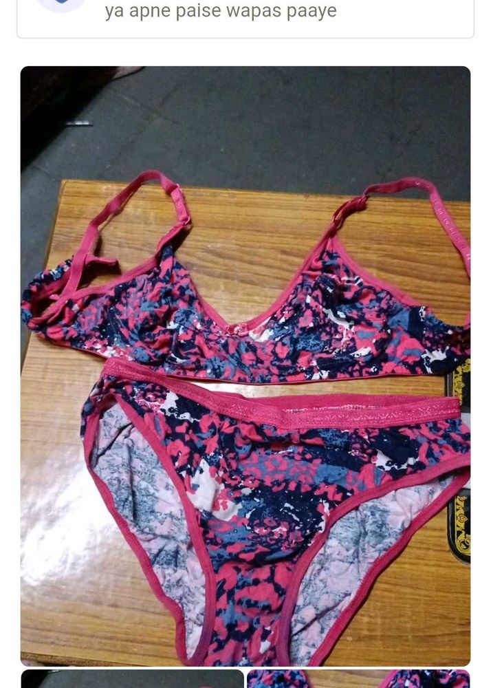Floral Bra &amp; Panty Set