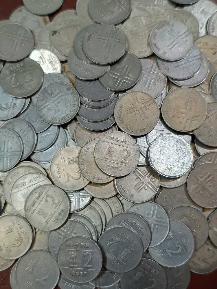 2 Rupees Cross Coin -Unity In Diversity Issue 50ps