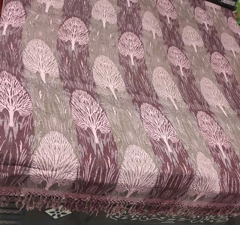 Mauve Color Winter Bedsheet Double Bed