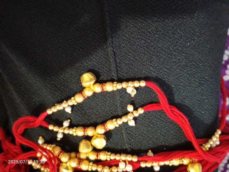 Red &amp; Gold Anklet