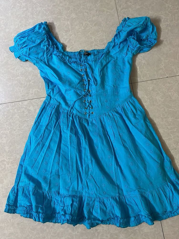 cute blue corset dress