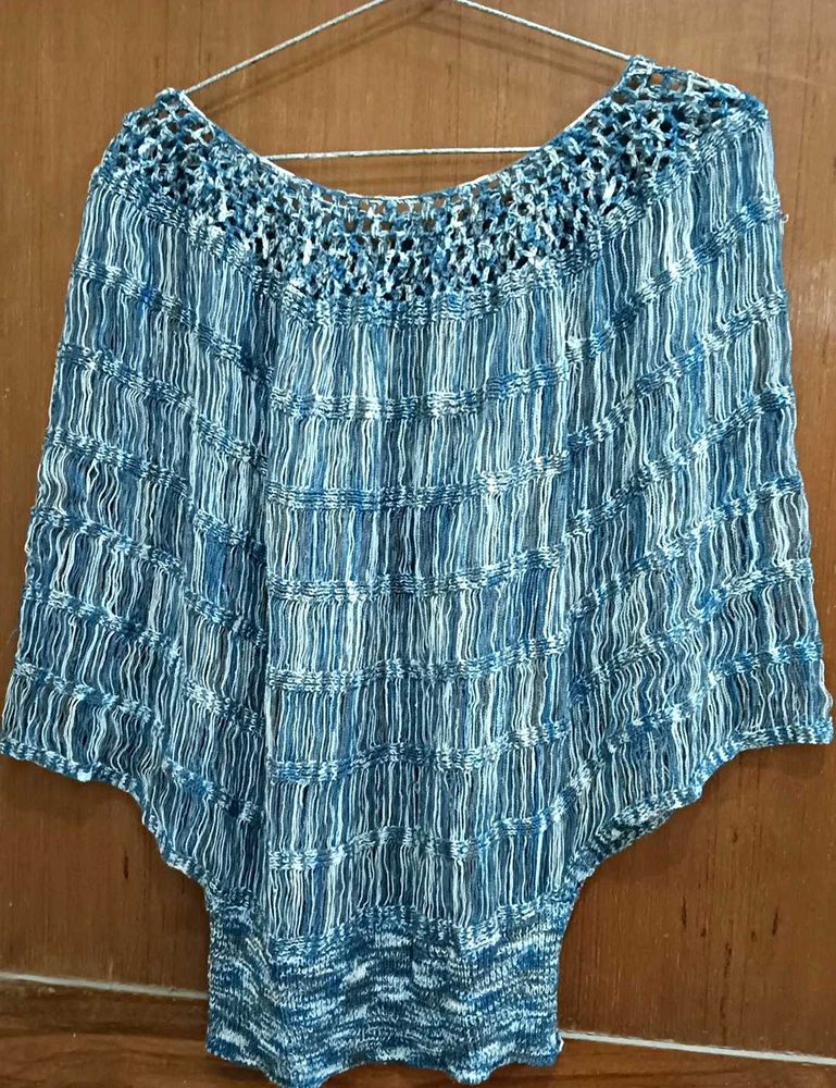 Blue Crochet Top