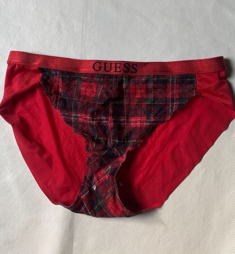 Guess Red Plaid Briefs