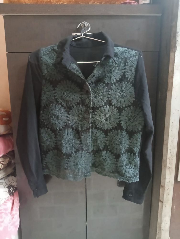 Floral Embroidered Jacket